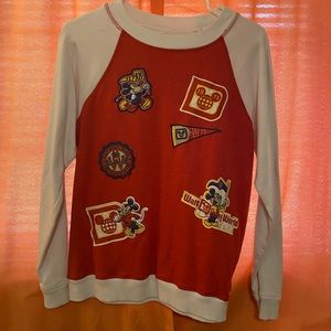 Disney world patch sweater